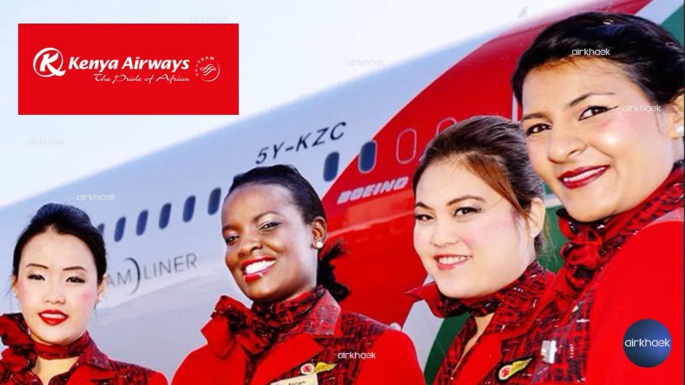 Kenya Airways Cabin Crew เบส Bangkok Thailand