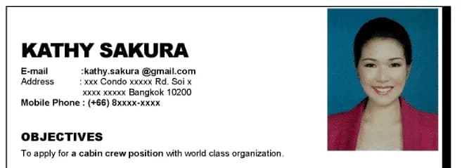 Resumeสมัครแอร์