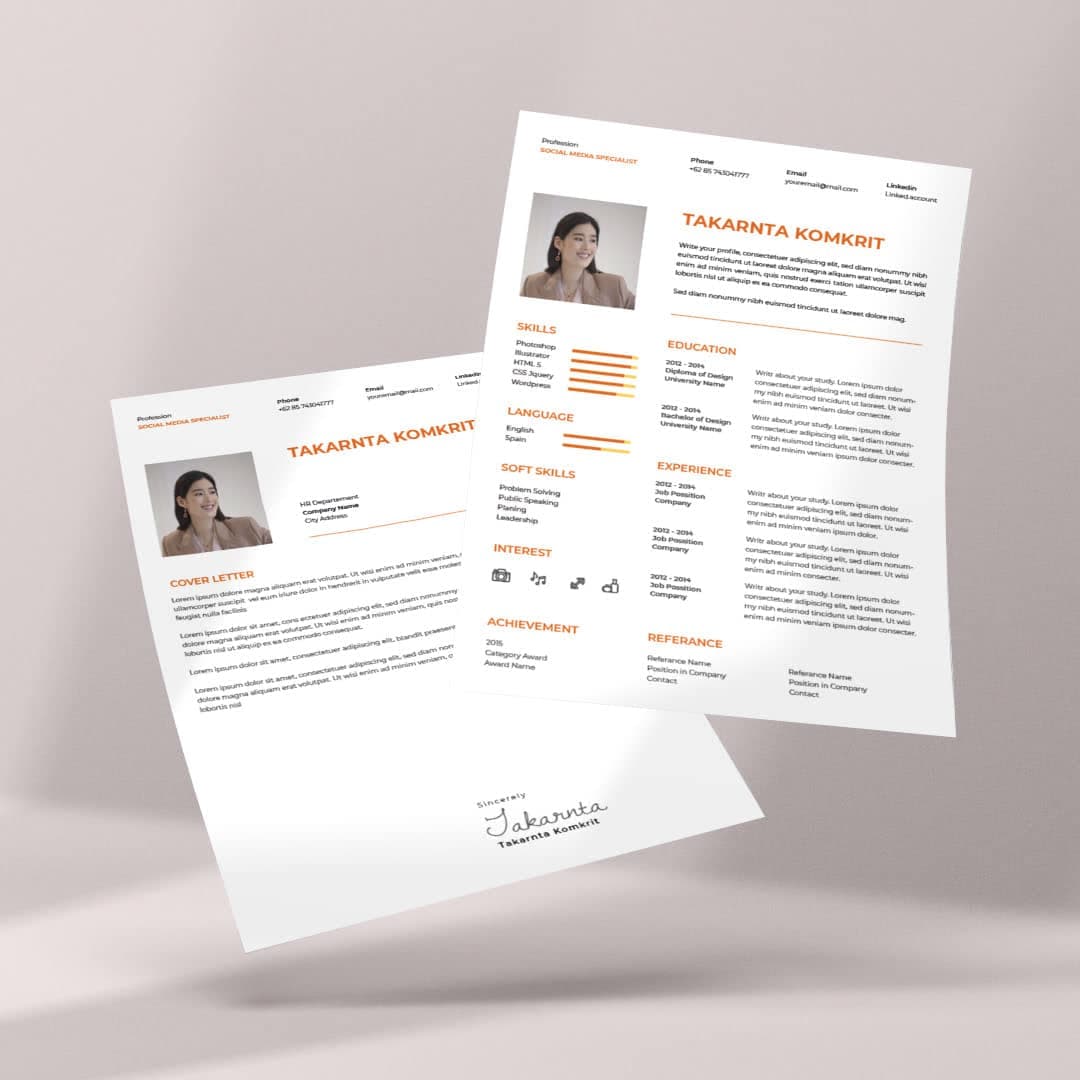 Peony Resume Template