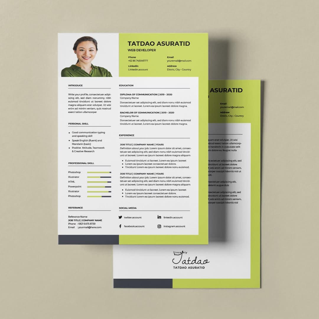 Geranium Resume Template