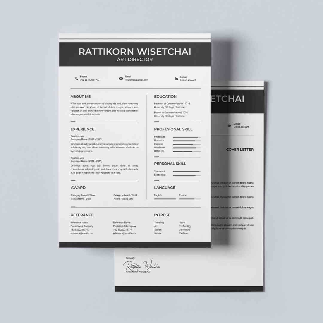 Irises Resume Template