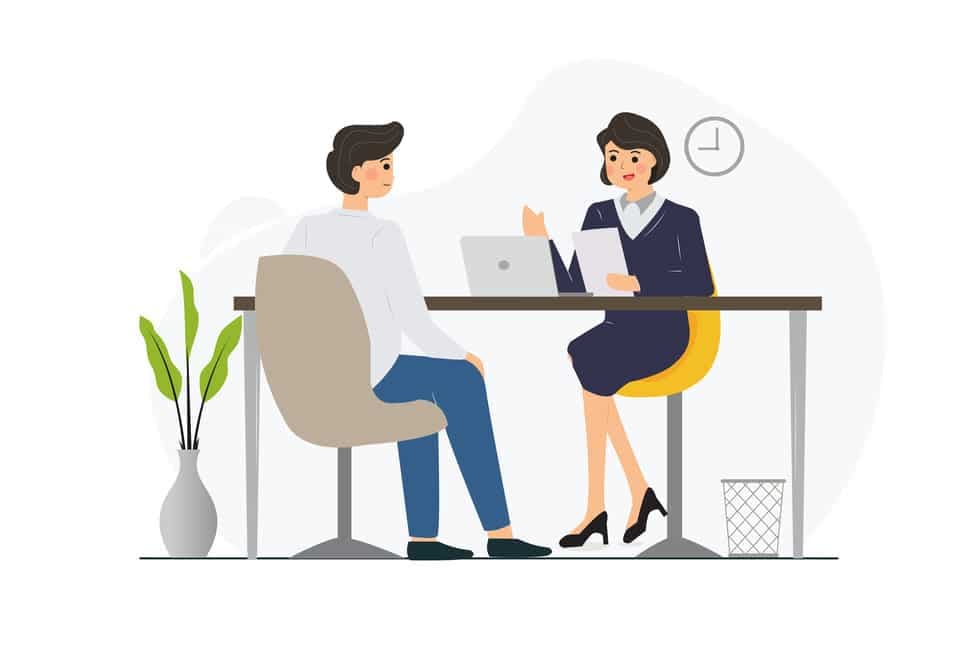 Job Interview Vector Illustrat