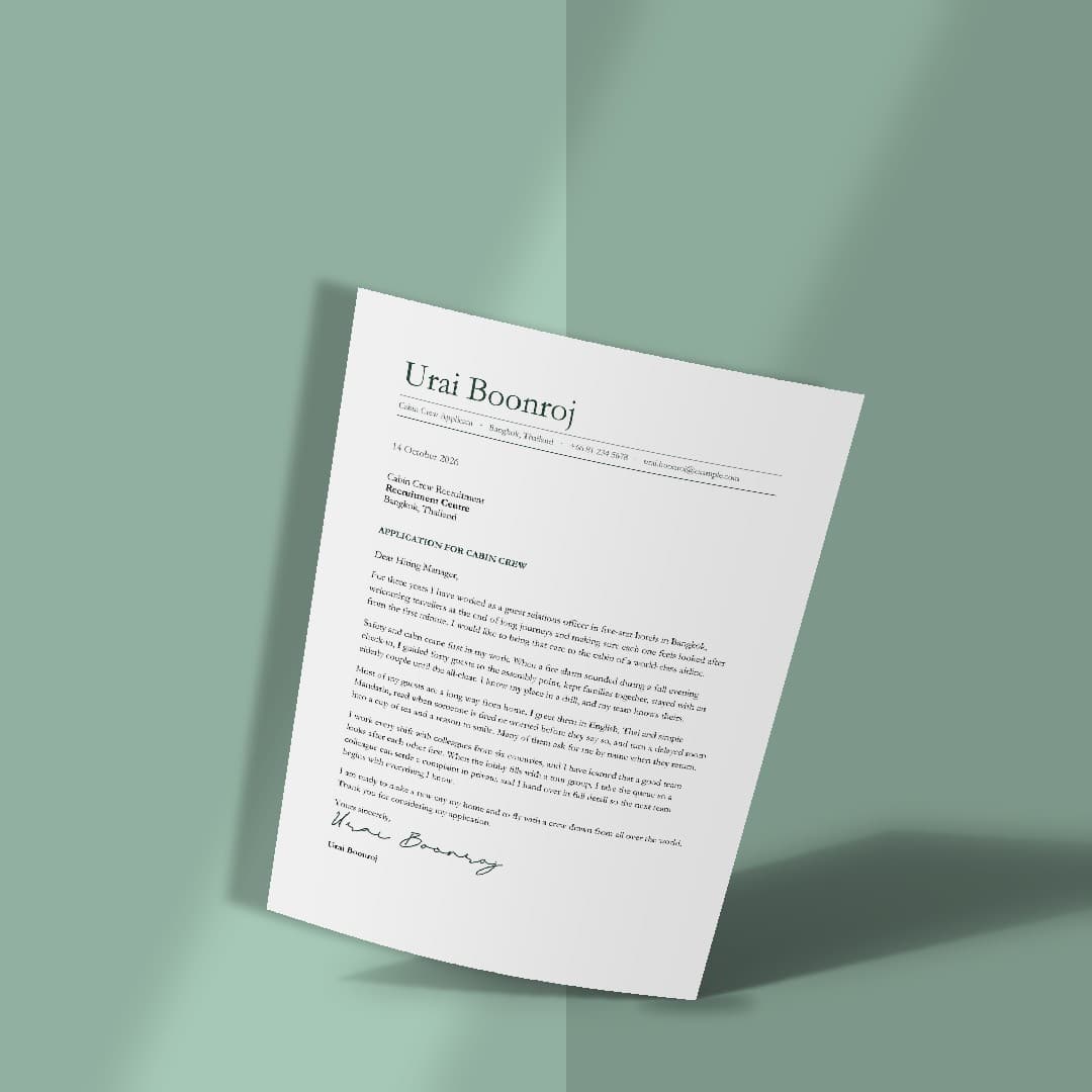 Moringa Cover Letter