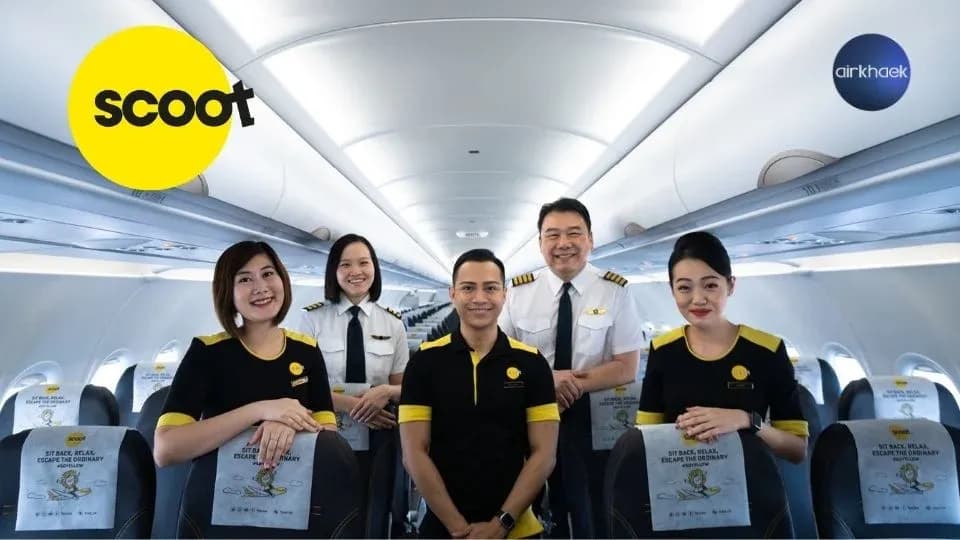 สายการบิน Scoot เปิดรับ สมัครลูกเรือ แอร์ สจ๊วต ล่าสุด คุณสมบัติ