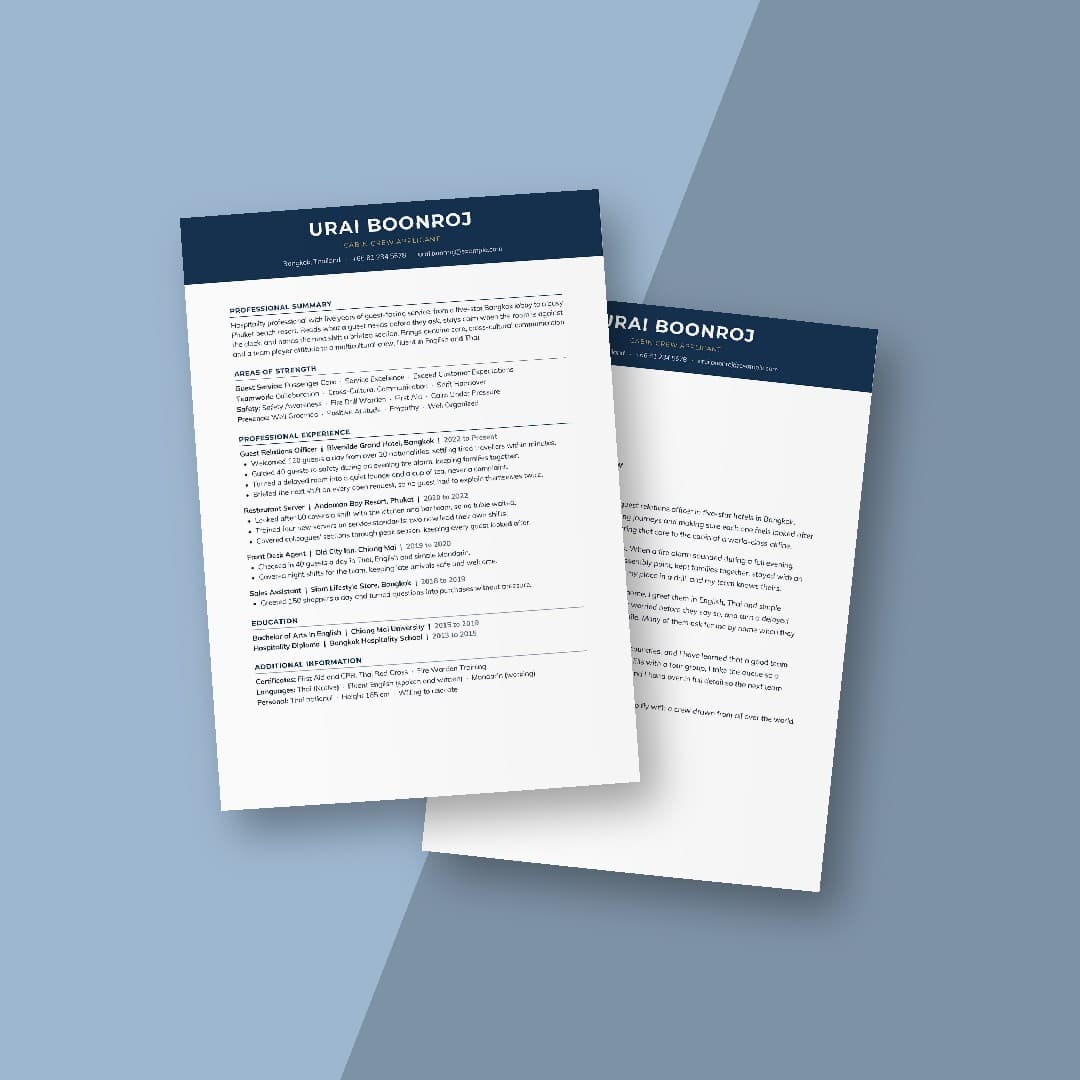 Ebony ATS Resume + Cover Letter
