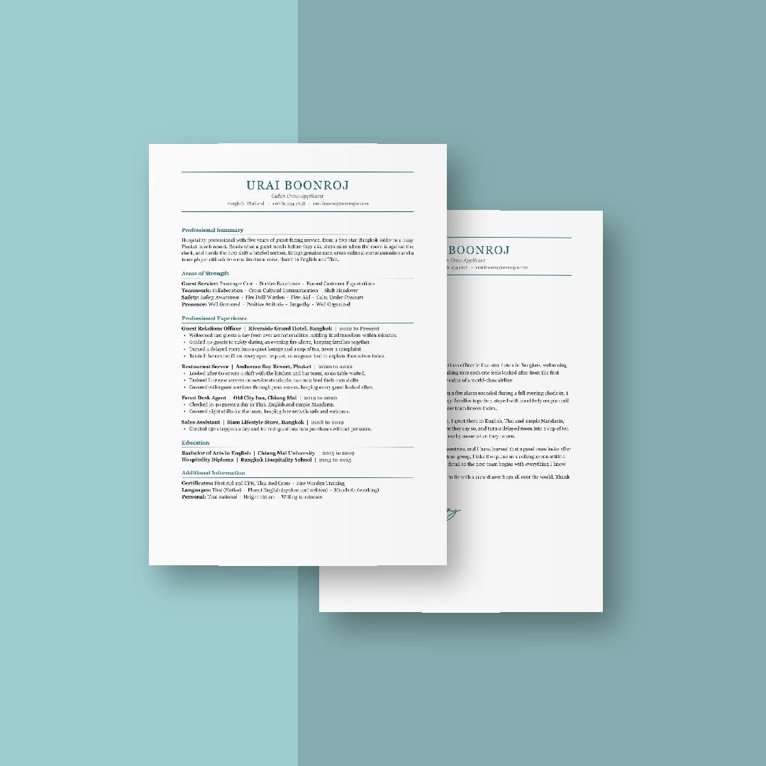 Juniper ATS Resume + Cover Letter