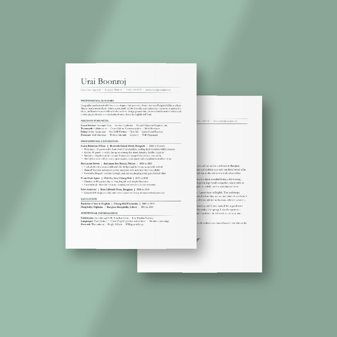 Moringa ATS Resume + Cover Letter