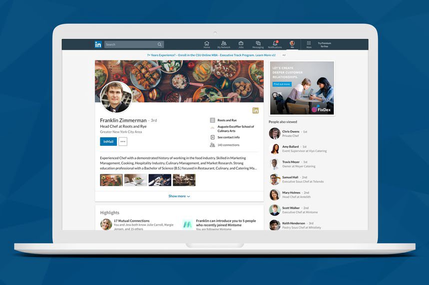 โปรไฟล์ Linkedin คือ