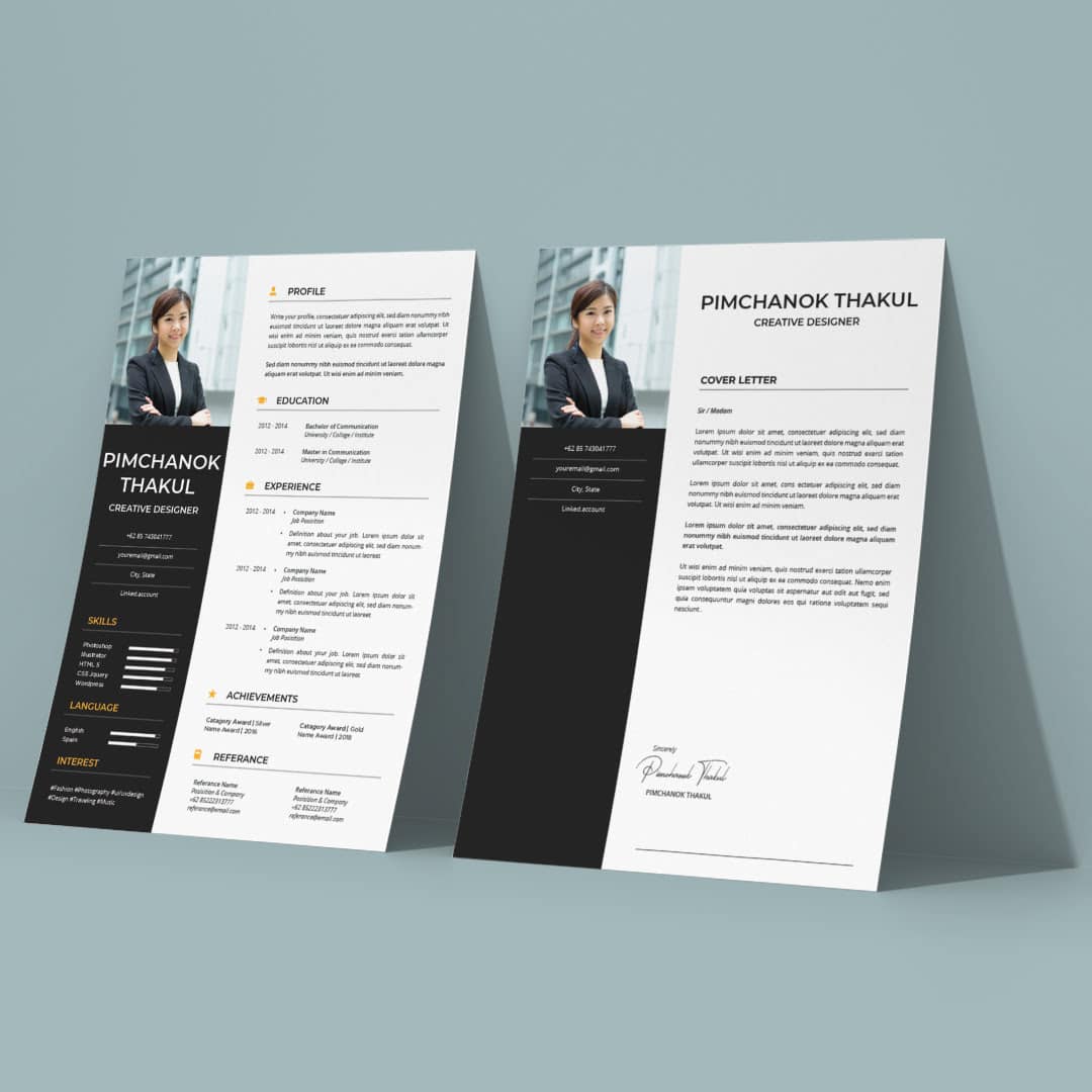 Coral Resume Template