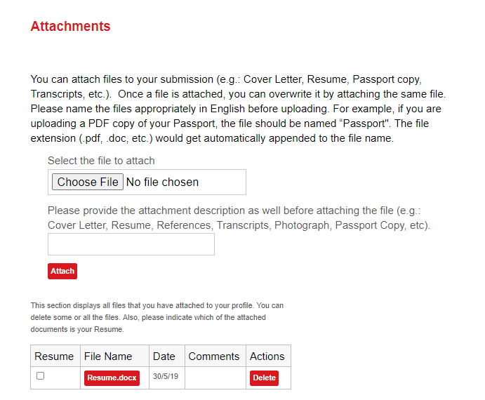 Attachments with EK