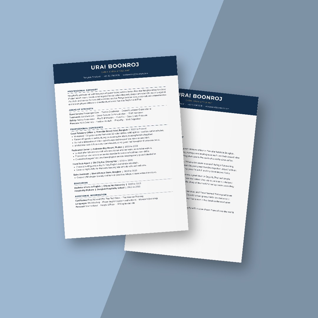 Ebony ATS Resume + Cover Letter
