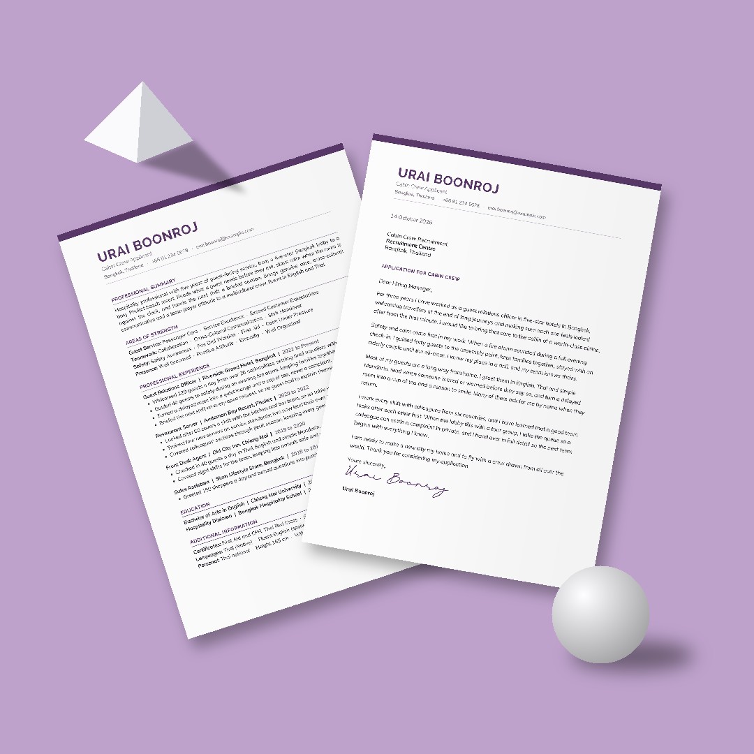 Jacaranda ATS Resume + Cover Letter