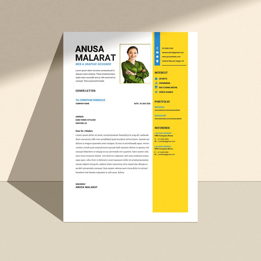 cover letter ตัวอย่าง template