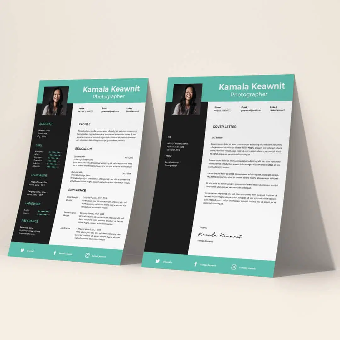 ตัวอย่าง Resume และ Cover Letter