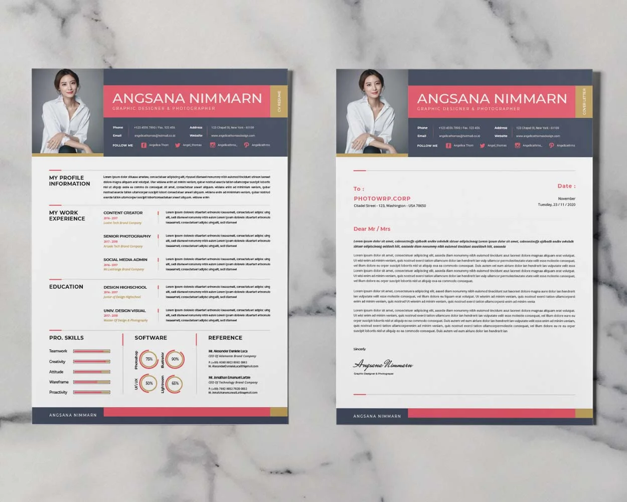 Resume ตัวอย่าง