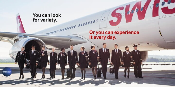 สมัครแอร์ สจ๊วต Swiss International Air Lines