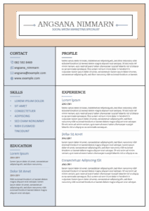 แบบฟอร์มเรซูเม่ฟรี