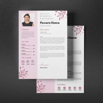 Resume ตัวอย่าง