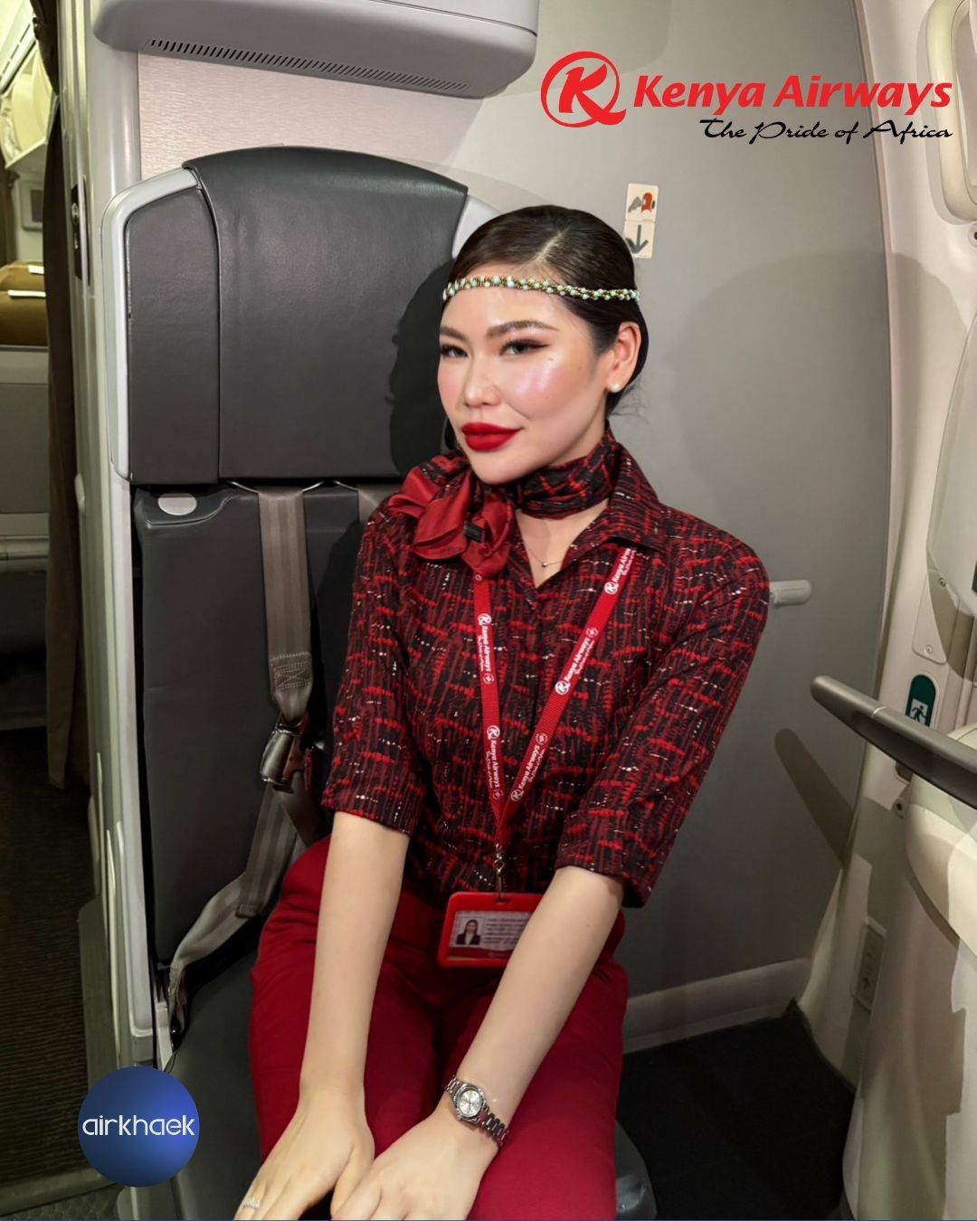 น้องป๋องแป๋ง Kenya Airways Cabin Crew